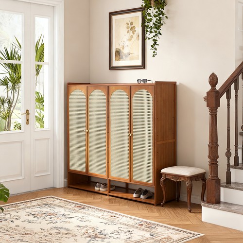 Wooden shoe shelf cabinet - wooden,