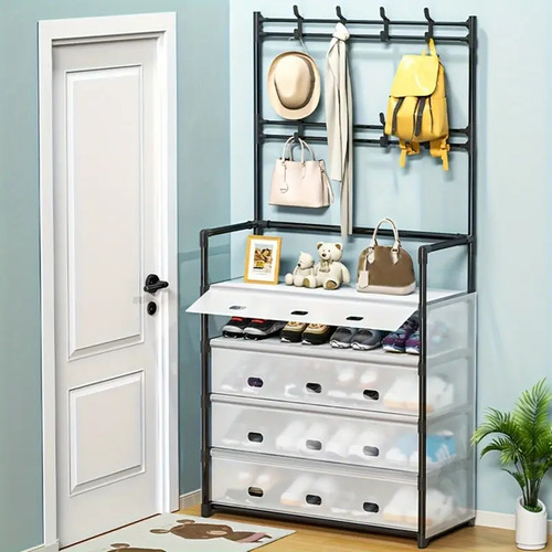 Tiers dust proof shoe rack - shoe,