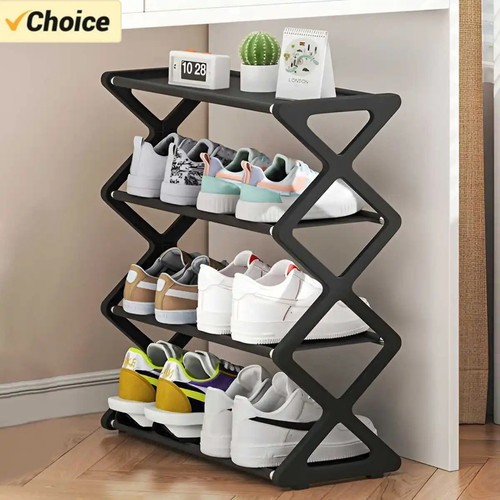 Hot tier type shoe storage - 4-tier, x-type